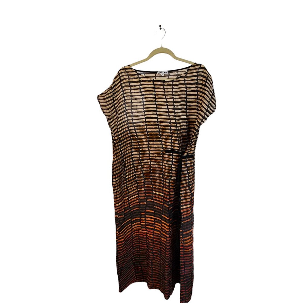 GORGEOUS Vivid Linen Dress, Size Petite